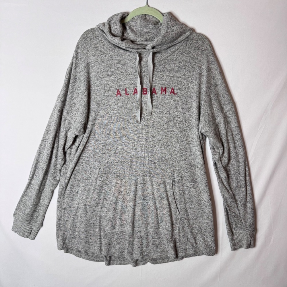 Alabama Pullover Hoodie Women 2XL Tunic Cowl Neck Gameday Athleisure Soft Knit